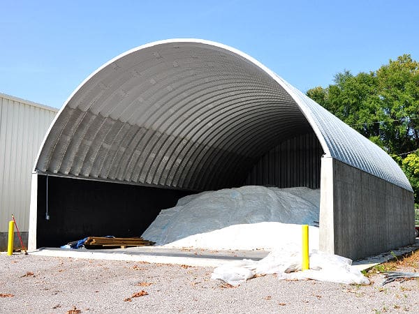 steel salt storage building