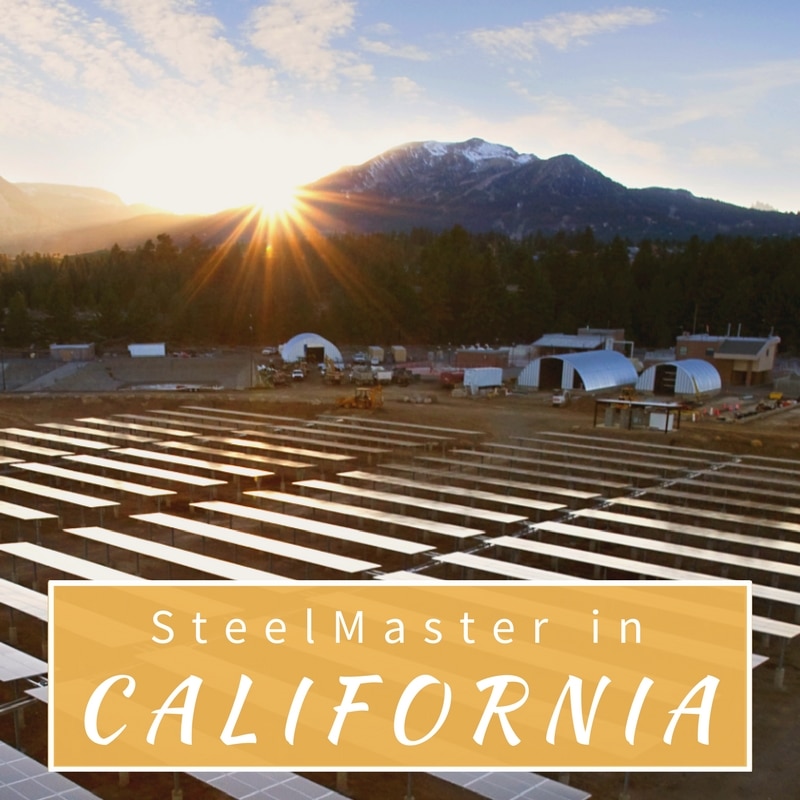 construction of three steel Quonset Huts in California