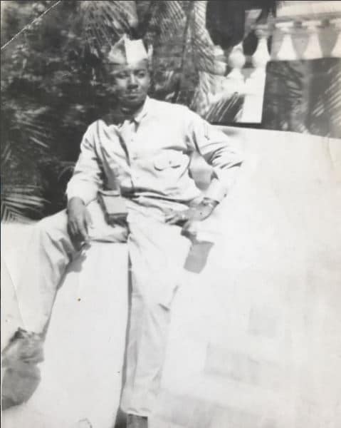 old image of Noah Purifoy in military uniform