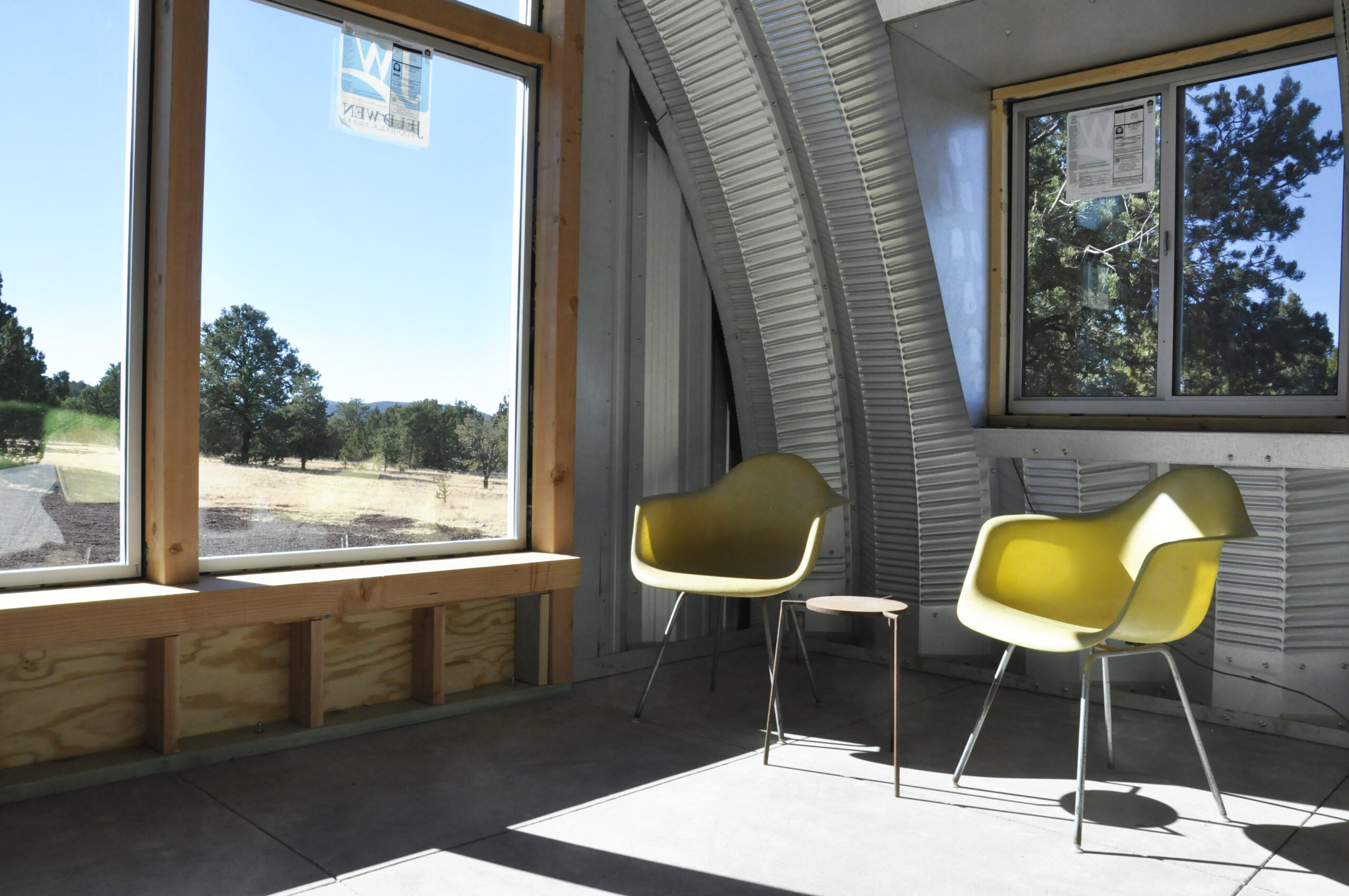 Interior of a Quonset