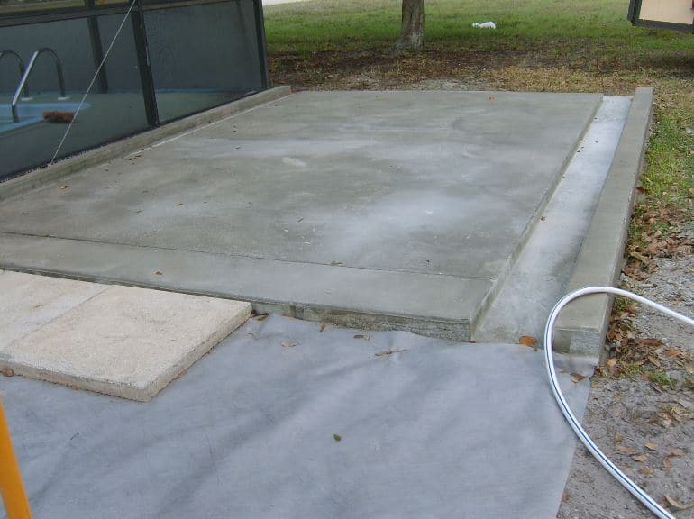 concrete slab for shed