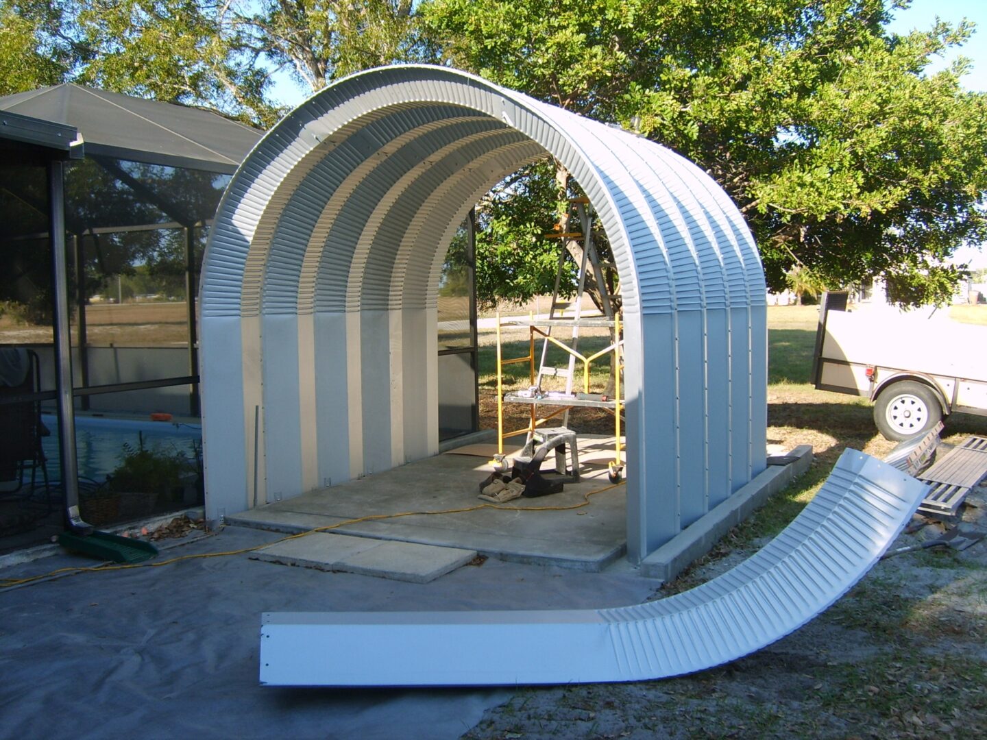 Construction of backyard shed