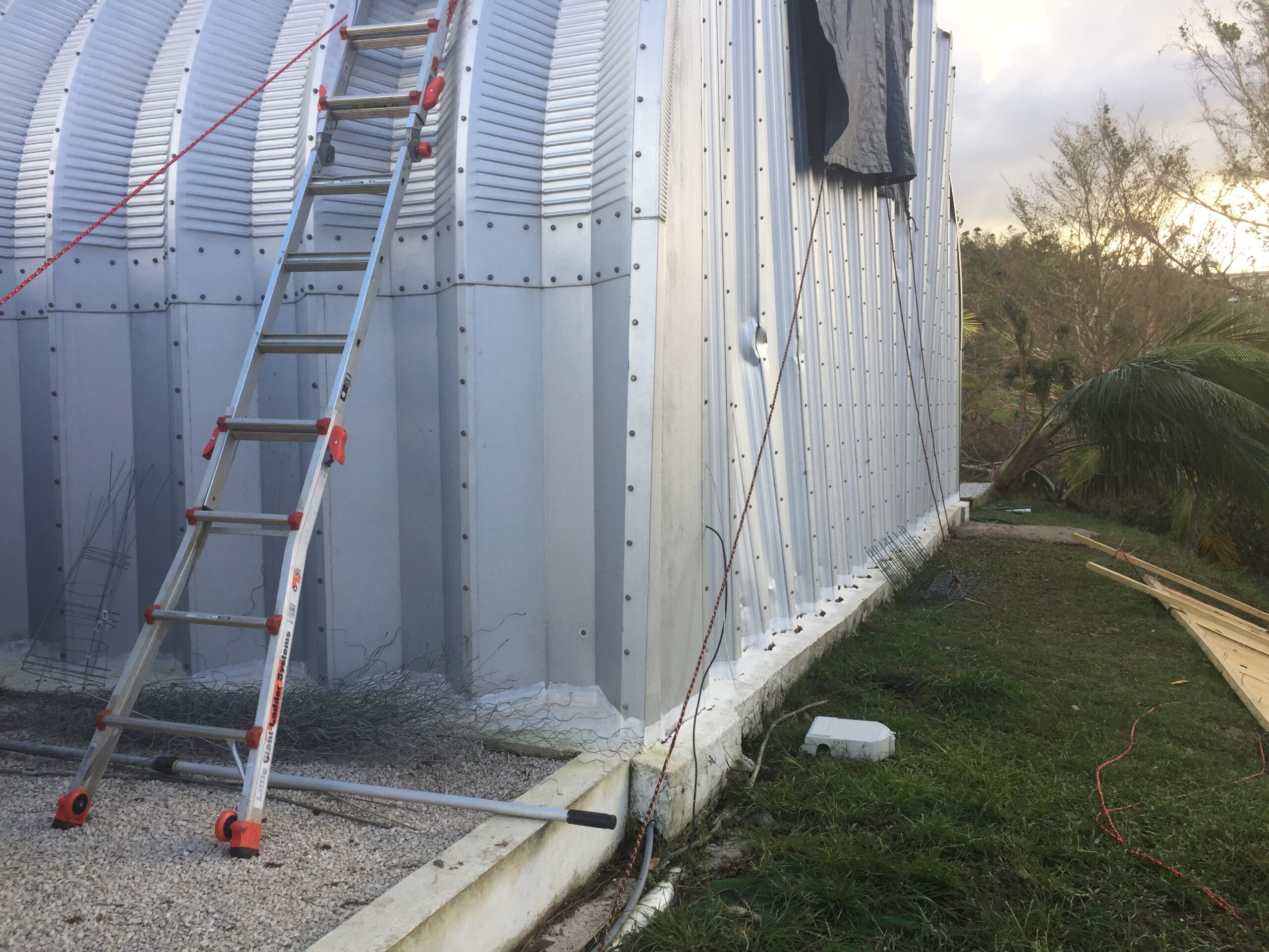 Quonset Hut Survives Hurricane Maria