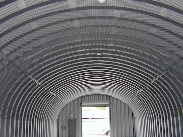 interior steel arch storage building