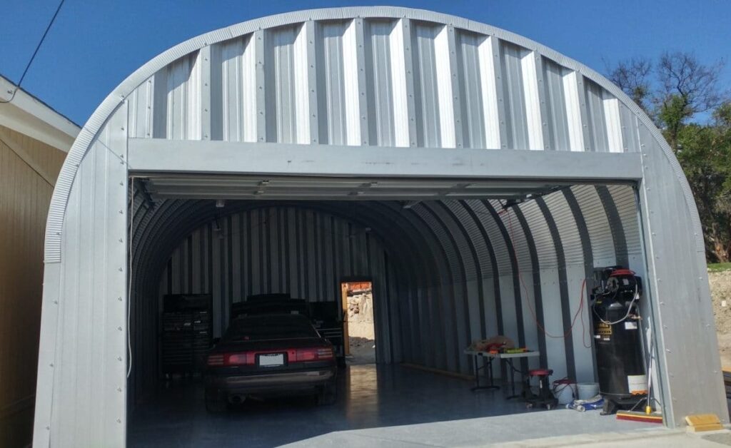 Car in SteelMaster garage in San Antonio, Texas