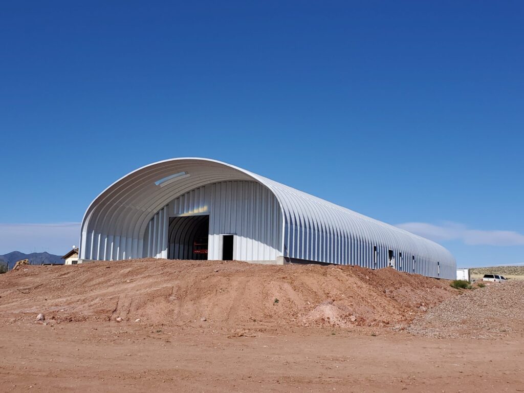 long s model quonset building being used for agriculture