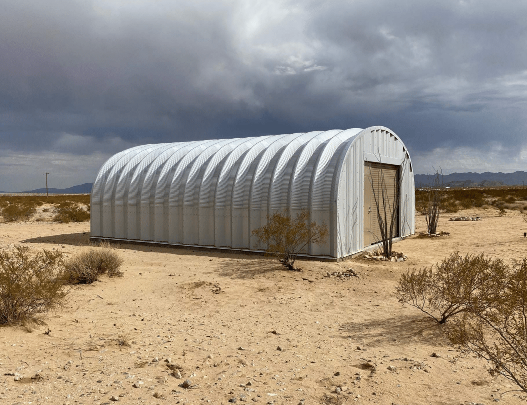 S-Model shed in the desert