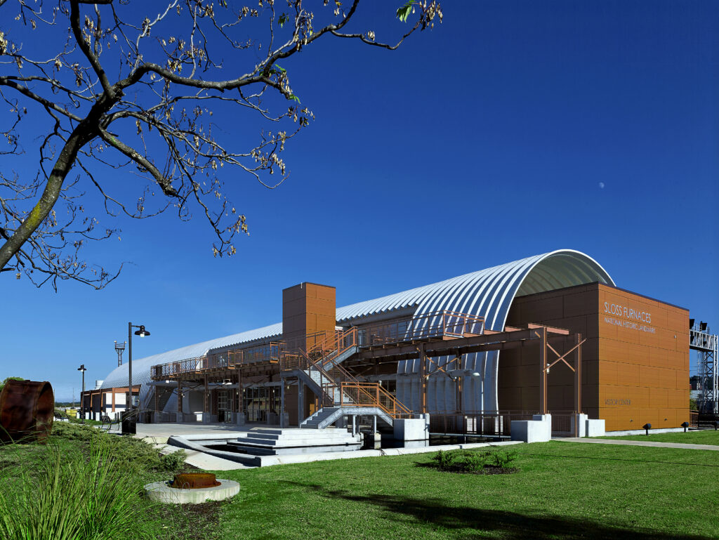 custom q model steel roofing system for a museum