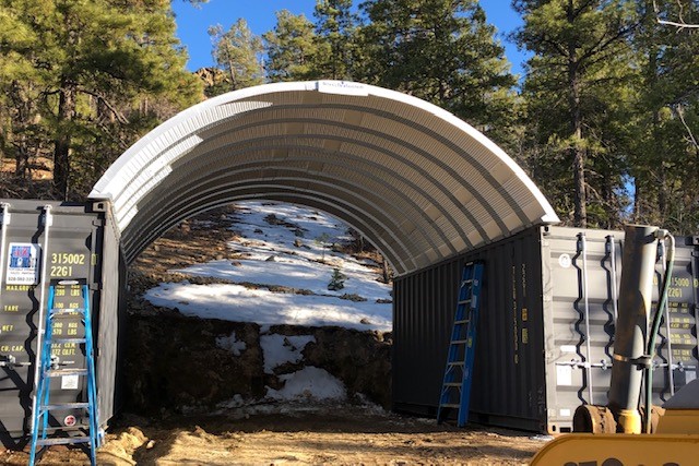 20'W X 20'L Container Cover Roof