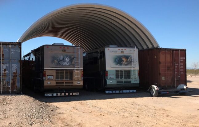 30'W X 40'L Container Cover Roof