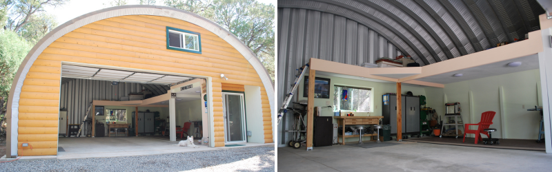 Exterior and interior of Vickie's building 