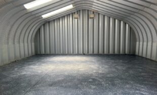 interior steel a model building with skylights and louver vents on the steel endwall