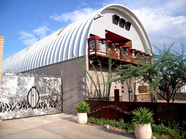 steel roofing system used for house with custom endwalls