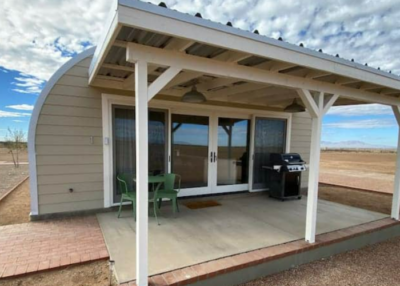 porch of quonset home